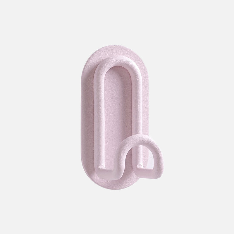 Drill-Free Pastel Wrought Iron Hooks