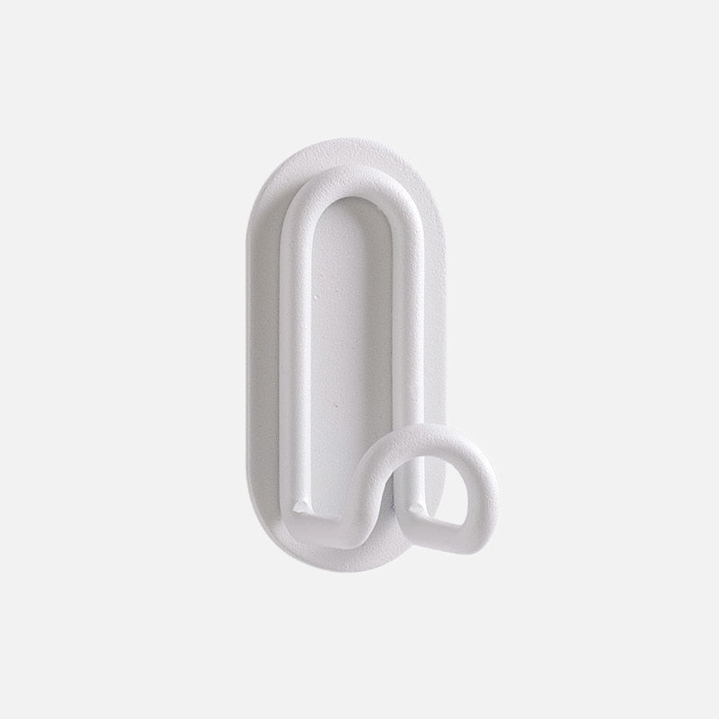 Pastel Wrought Iron Wall Hook with 3M Tape