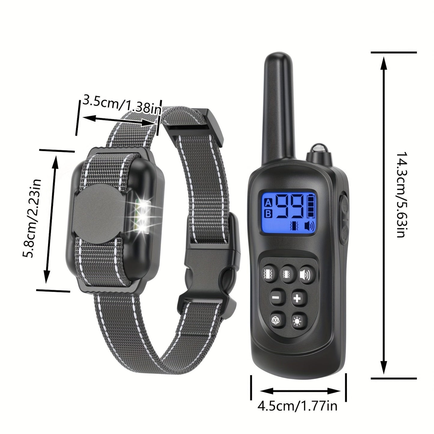 Adjustable Vibration Dog Collar with USB Charging