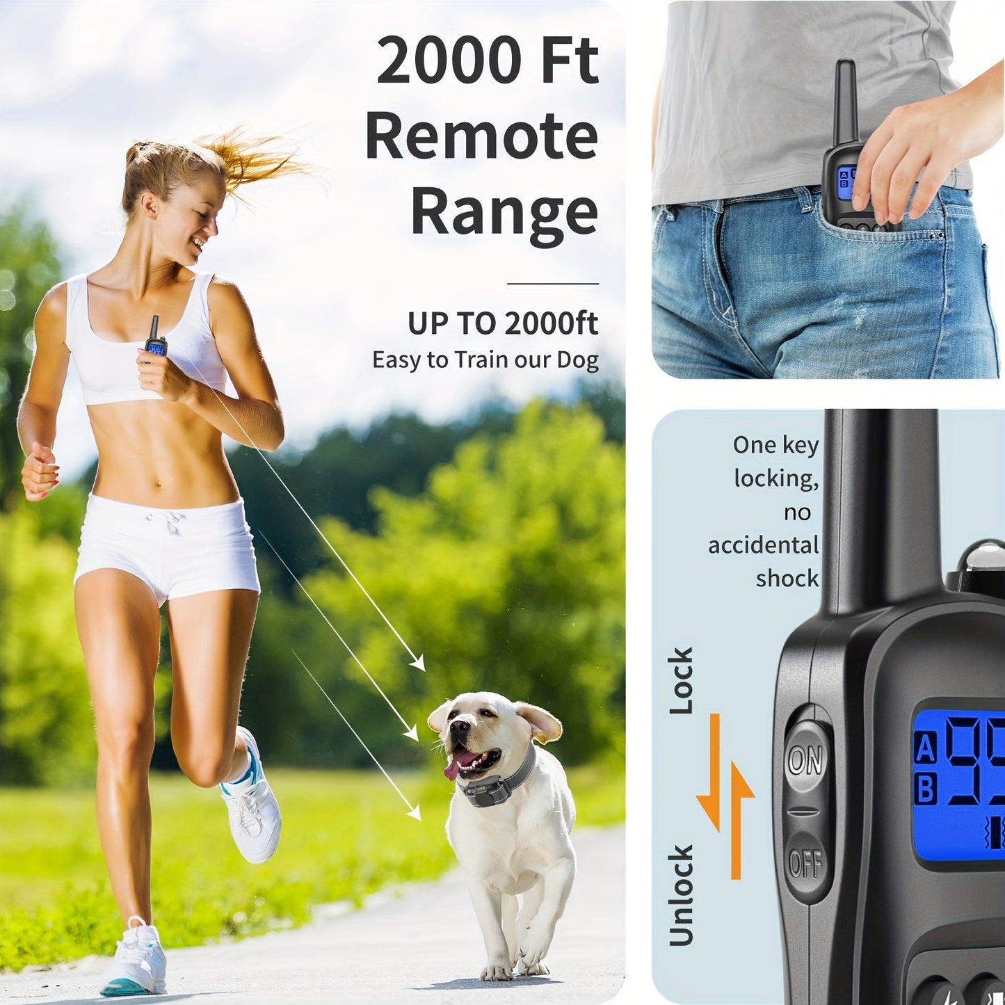 Adjustable Vibration Dog Collar with USB Charging