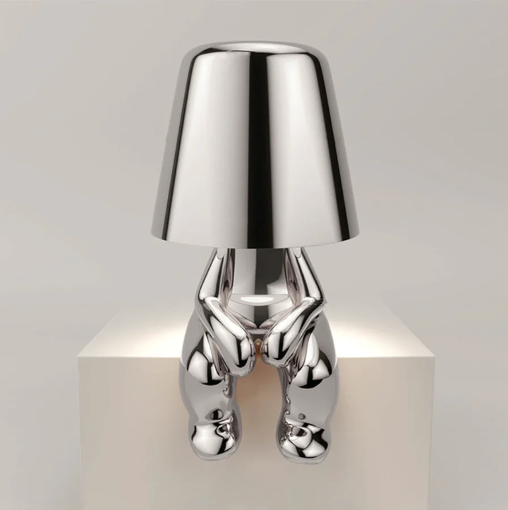 Modern LED Table Lamp with Artistic Design and Dimmable Light