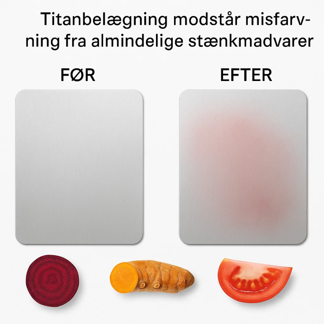 BPA-Free Titanium Cutting Board with Antibacterial Properties