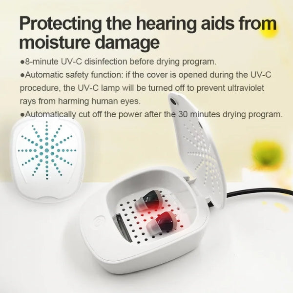 Hearing Aid Drying Box for Moisture Protection and Quick Drying