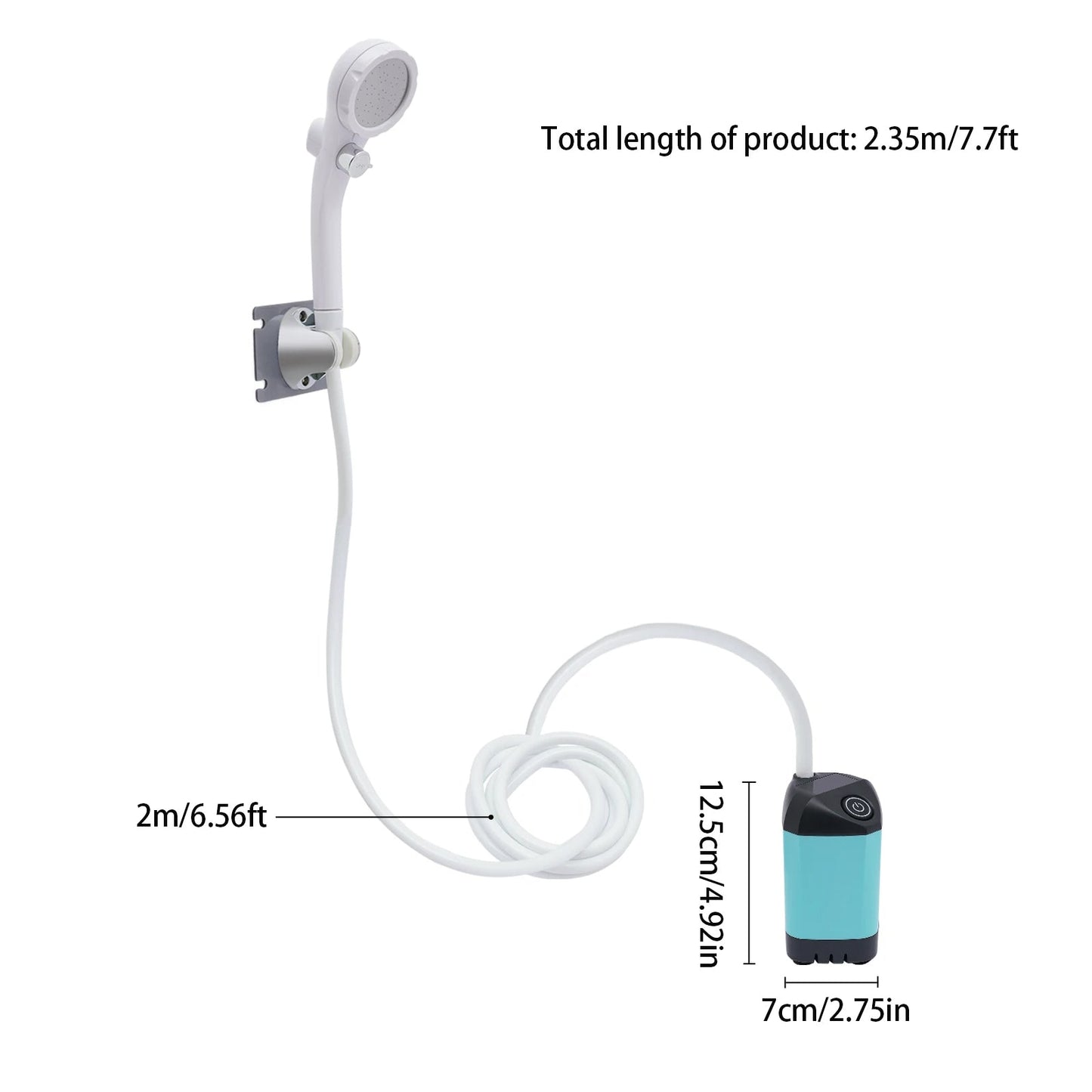 Portable Electric Camping Shower with Long Battery Life
