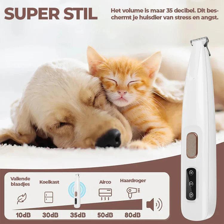 Quiet Electric Dog Clipper with LED Light and Waterproof Design