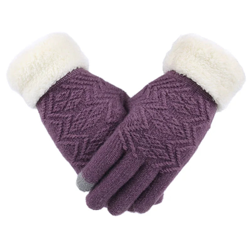 Plush Lined Touch Screen Winter Gloves