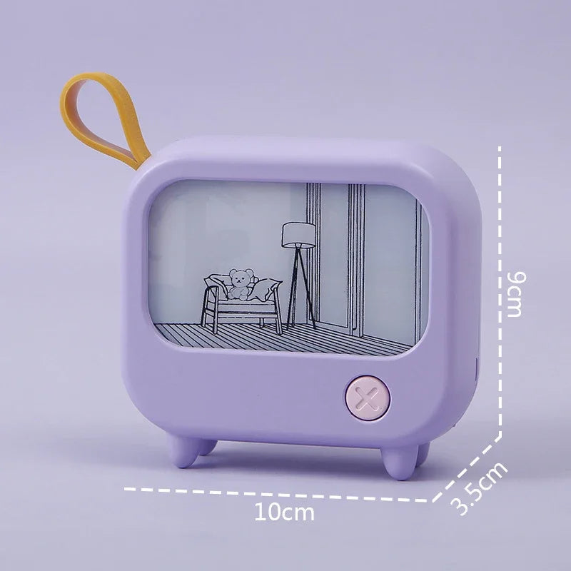 Mini LED Night Light with TV Painting Design