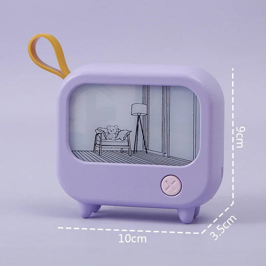 Mini LED Night Light with TV Painting Design