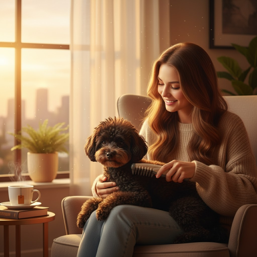 Gentle Pet Fur Trimmer for Tangles and Mats