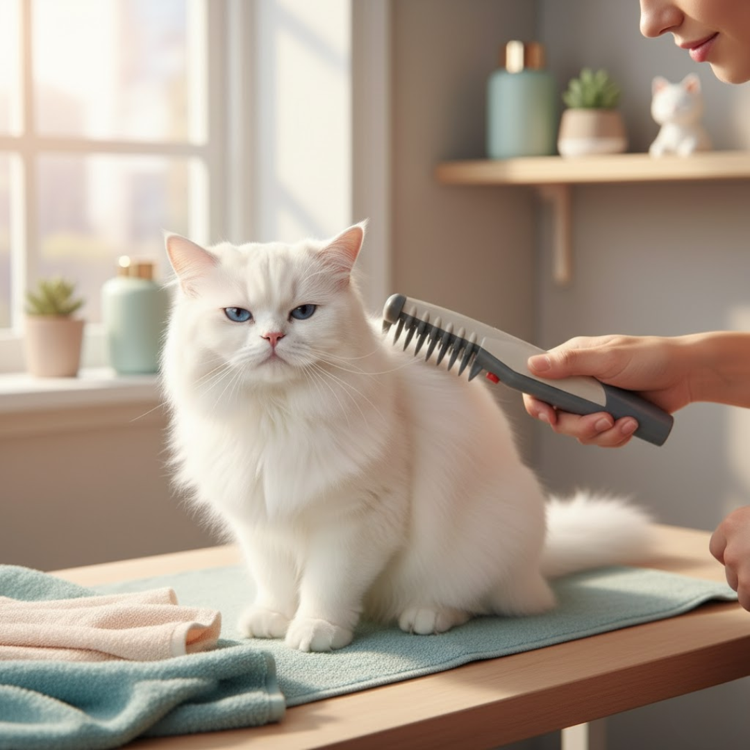 Gentle Pet Fur Trimmer for Tangles and Mats
