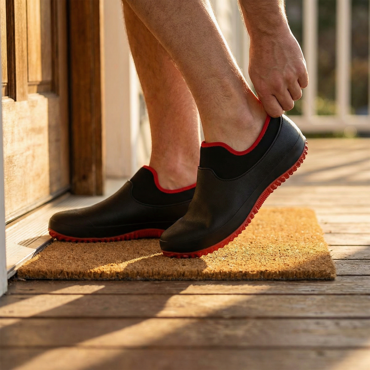 Waterproof Slip-On Work Boots for Men with Slip-Resistant Sole
