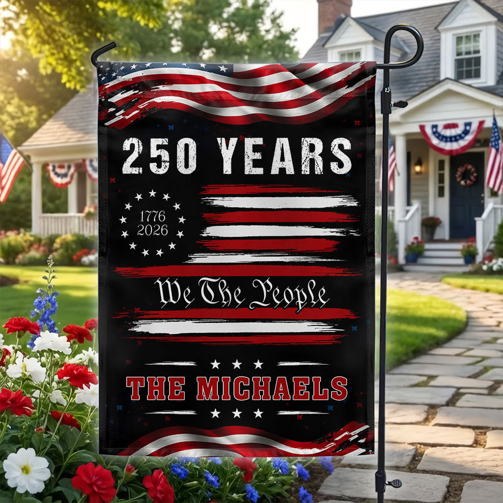 Personalized 250-Year Semiquincentennial American Flag Decor