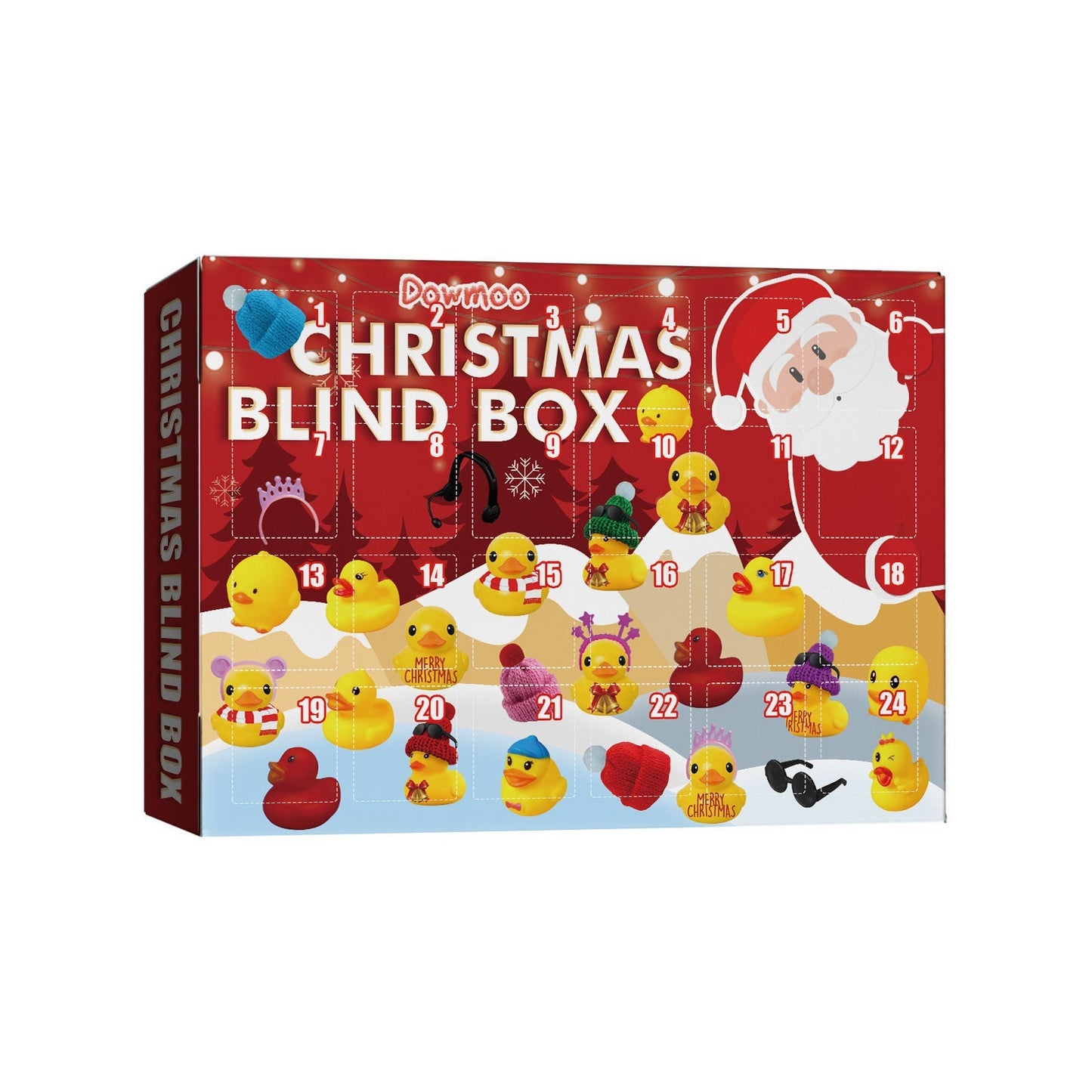 Christmas Countdown Advent Calendar with 24 Duck Surprises for Kids
