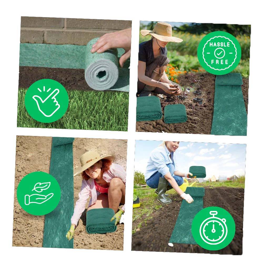 Biodegradable Grass Seed Mat with Moisture Retention