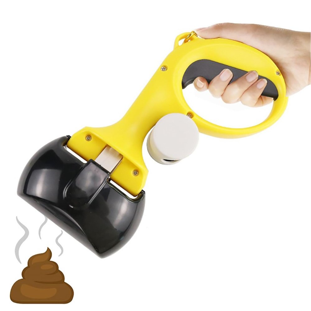 Portable One-Handed Pooper Scooper with Bag Dispenser