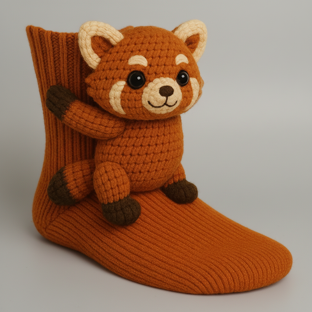 Hugging Animal Plush Cozy Socks for Comfort and Warmth