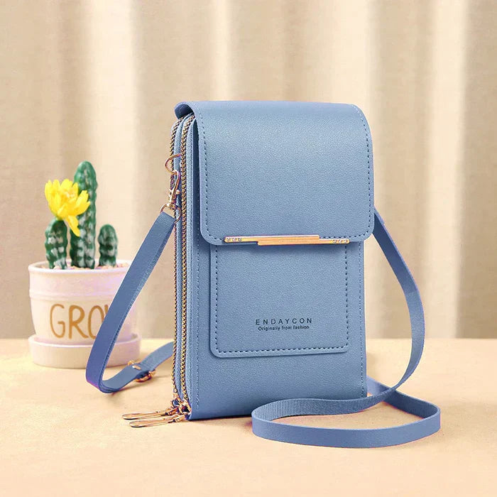 RFID Blocking Modern Crossbody Bag with Waterproof Phone Compartment