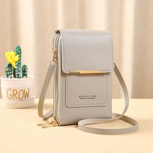RFID Blocking Modern Crossbody Bag with Waterproof Phone Compartment