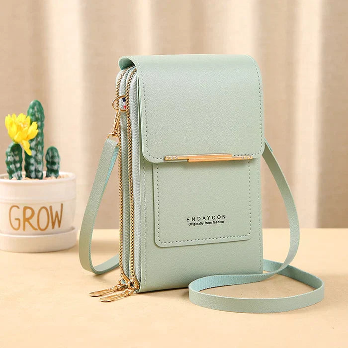 RFID Blocking Modern Crossbody Bag with Waterproof Phone Compartment