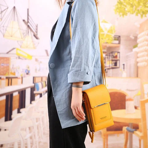 RFID Blocking Modern Crossbody Bag with Waterproof Phone Compartment