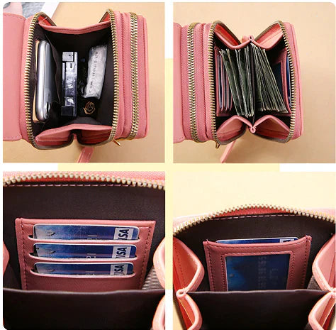 RFID Blocking Modern Crossbody Bag with Waterproof Phone Compartment