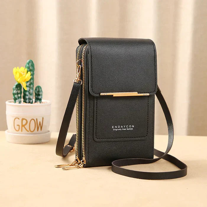 RFID Blocking Modern Crossbody Bag with Waterproof Phone Compartment