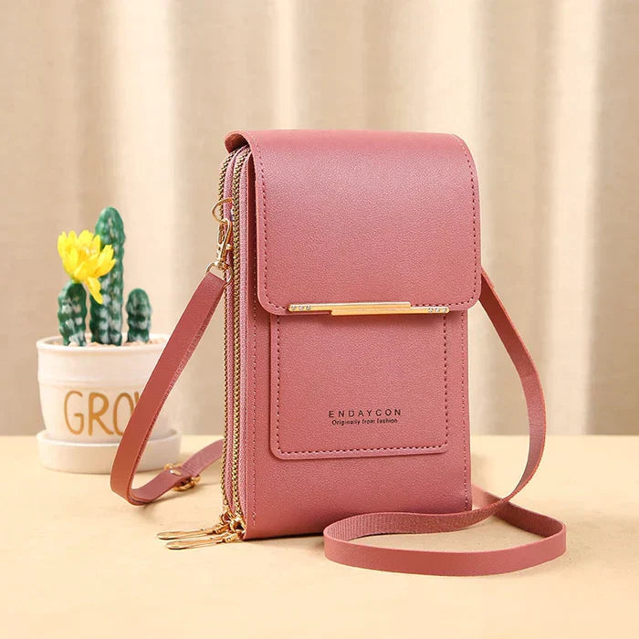 RFID Blocking Modern Crossbody Bag with Waterproof Phone Compartment