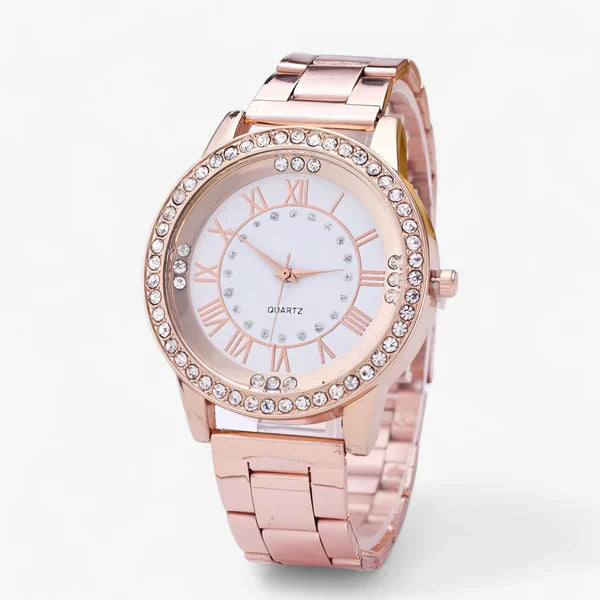 Diamond-Accented Stainless Steel Ladies' Watch