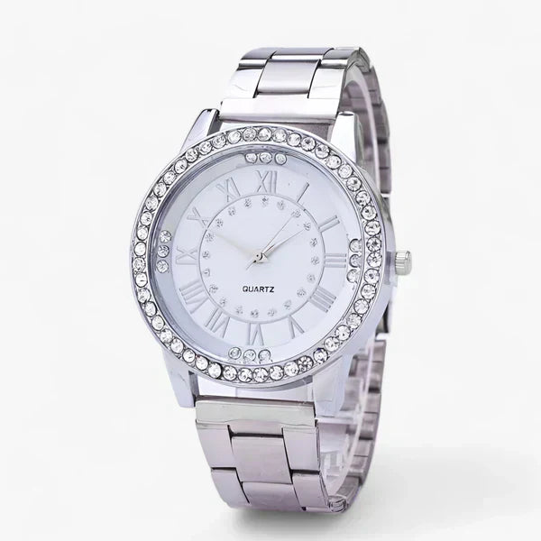 Diamond-Accented Stainless Steel Ladies' Watch