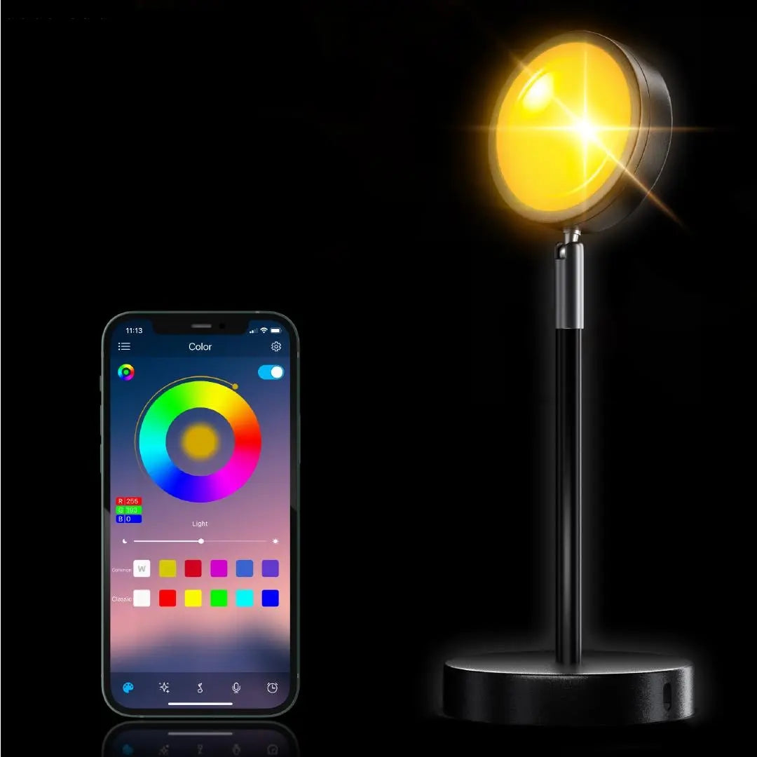 LED Sunset Projector with Remote Control – Adjustable Ambient Lighting