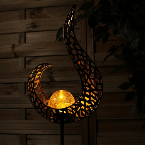 Elegant Solar-Powered Outdoor Lamp for Cozy Garden Illumination