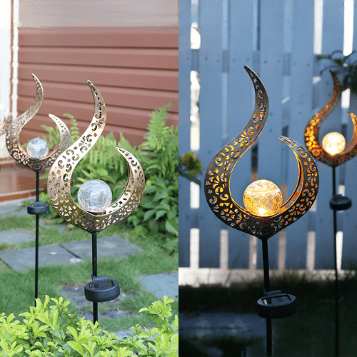 Elegant Solar-Powered Outdoor Lamp for Cozy Garden Illumination
