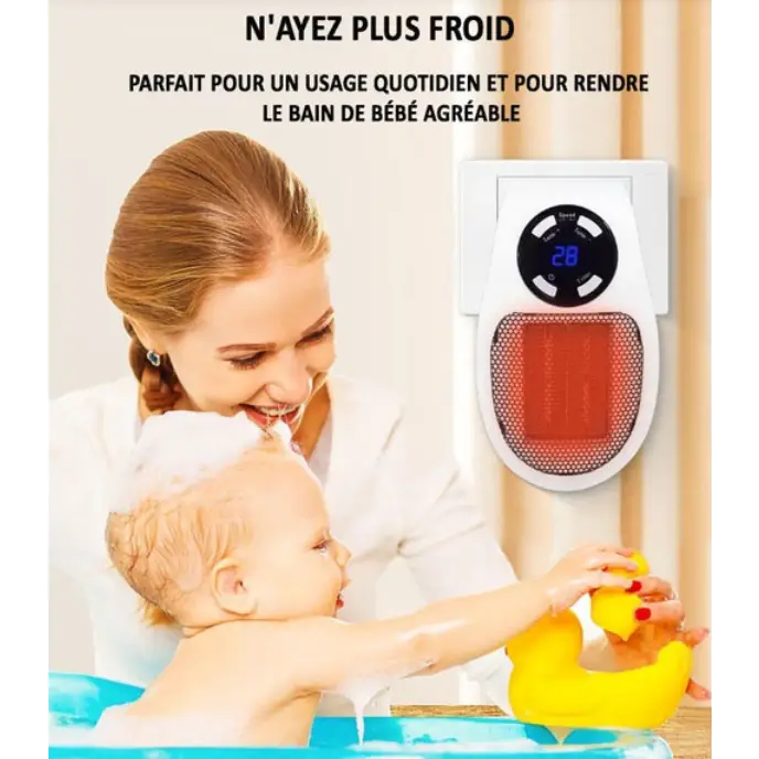 Portable Electric Heater with Instaheat Technology and Thermostat