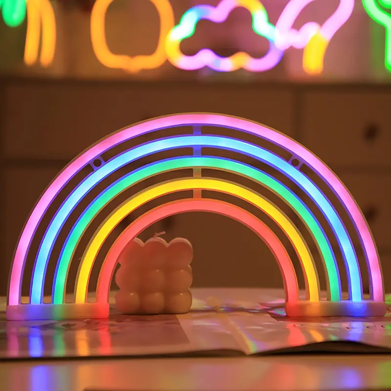 Rainbow Night Light with Colorful Soothing Ambience