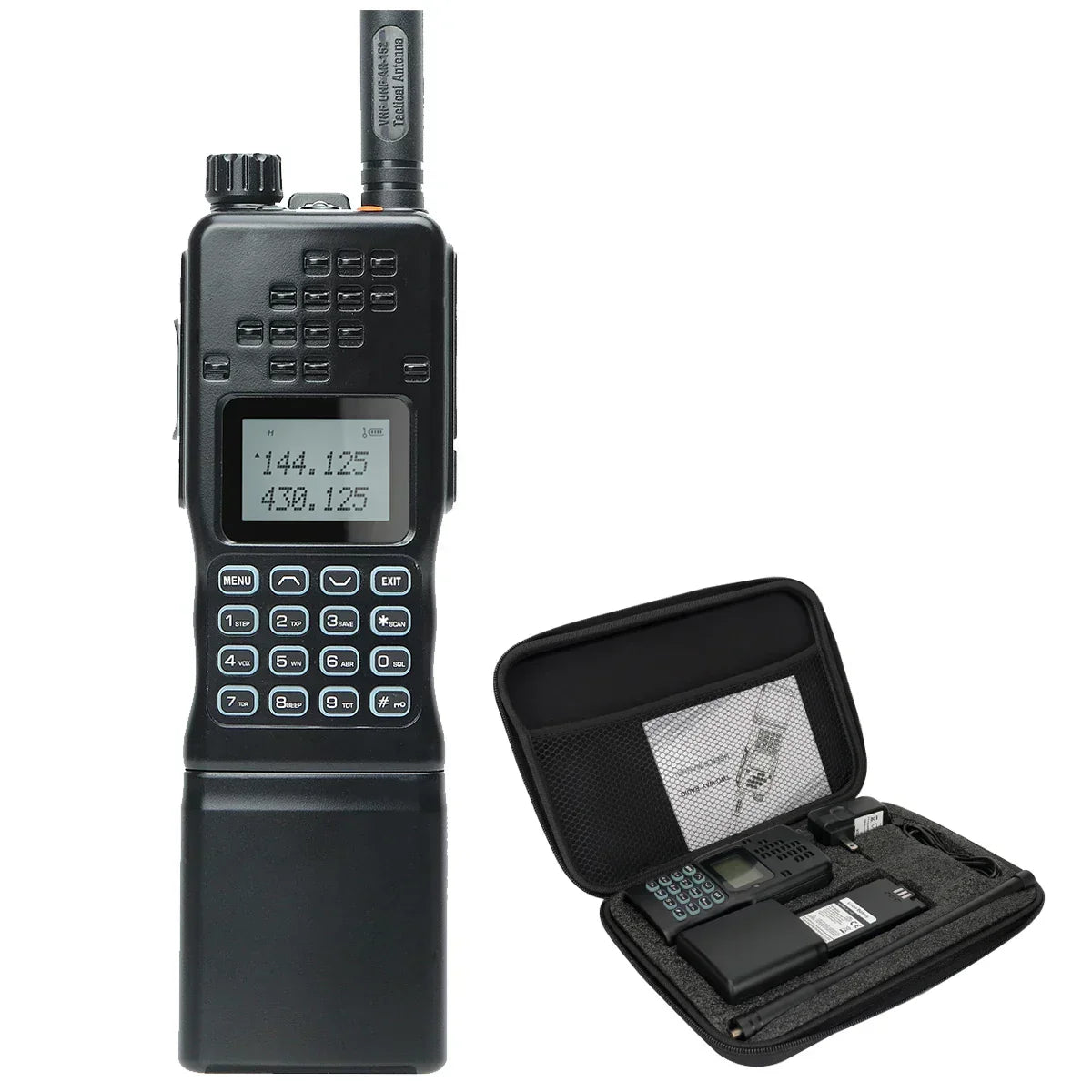Long Range Walkie-Talkie with 128 Channels and 30-Day Battery