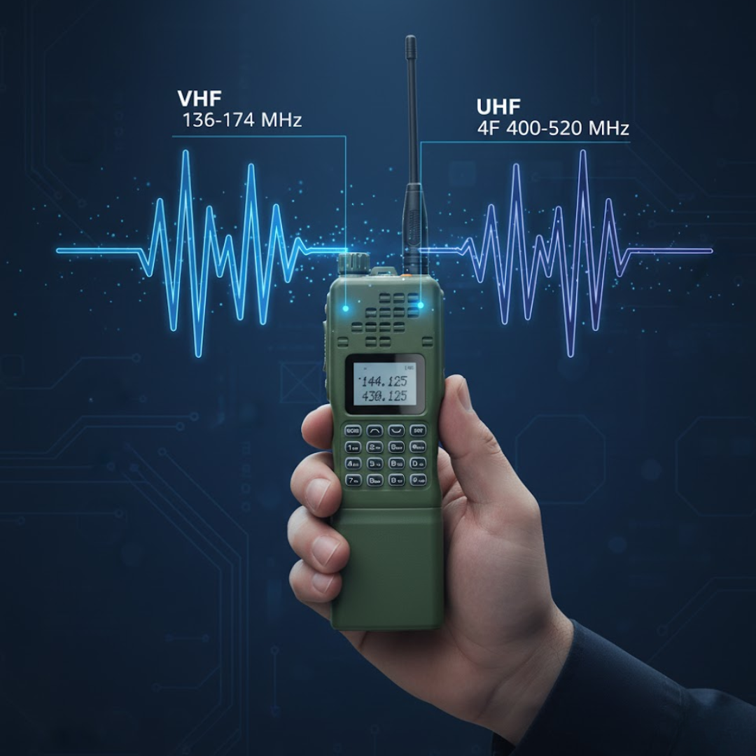 Long Range Walkie-Talkie with 128 Channels and 30-Day Battery