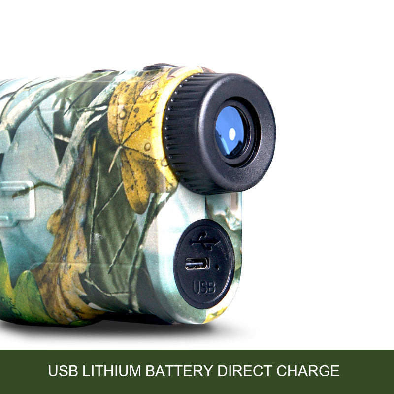 Compact Rechargeable Hunting Rangefinder with 7 Measurement Modes