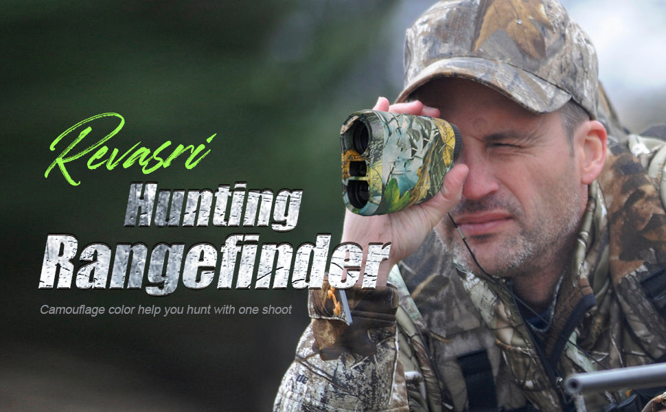 Compact Rechargeable Hunting Rangefinder with 7 Measurement Modes
