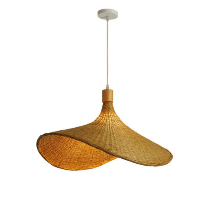 Reed Rattan Pendant Light - Rustic Natural Charm