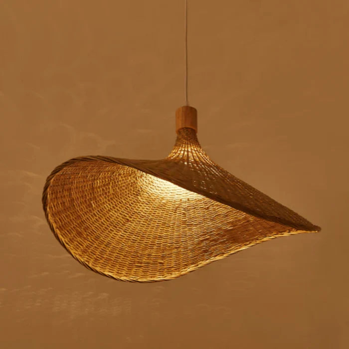 Reed Rattan Pendant Light - Rustic Natural Charm