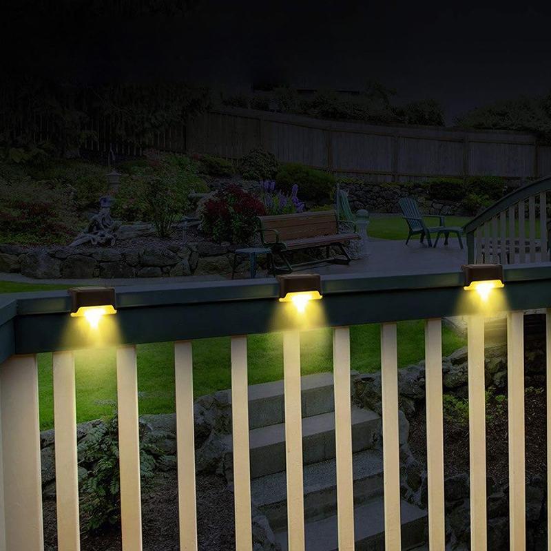 Solar Pathway Lights for Stairs and Walkways - 4 Pack