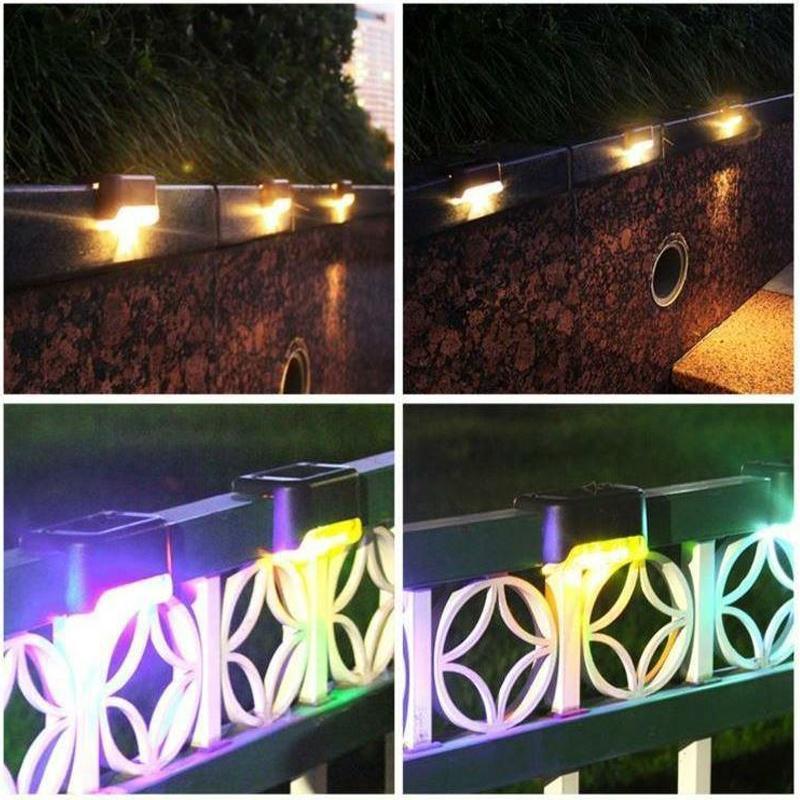 Solar Pathway Lights for Stairs and Walkways - 4 Pack