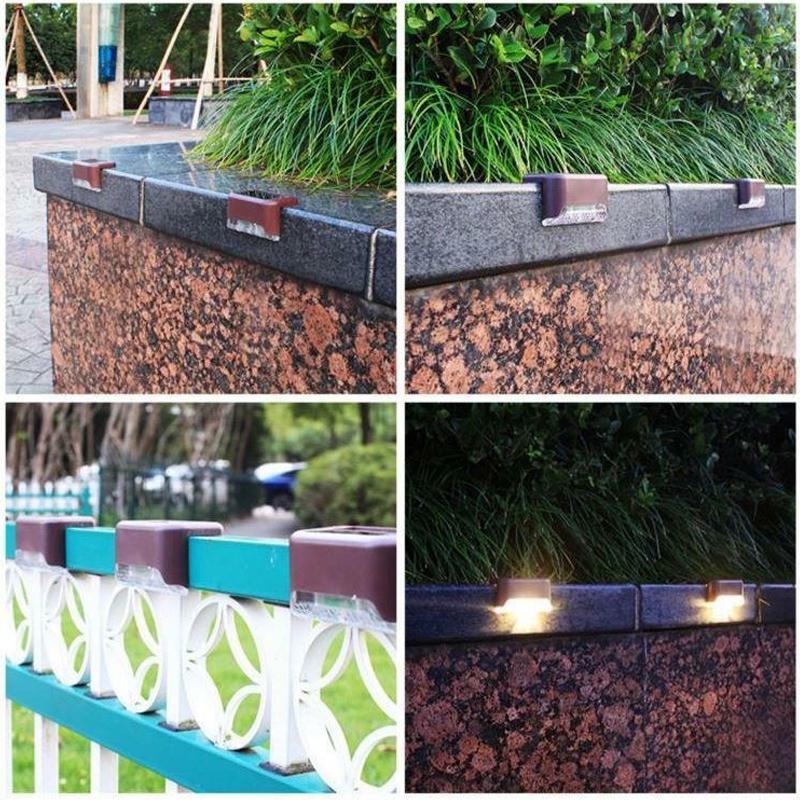 Solar Pathway Lights for Stairs and Walkways - 4 Pack