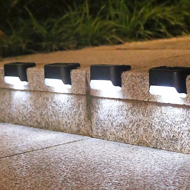 Solar Pathway Lights for Stairs and Walkways - 4 Pack