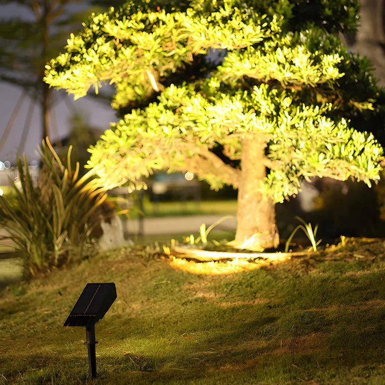 Waterproof Solar LED Multi-Zoom Spotlight with RGB Lighting