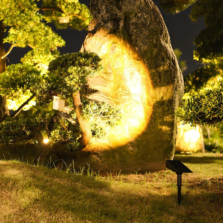 Waterproof Solar LED Multi-Zoom Spotlight with RGB Lighting