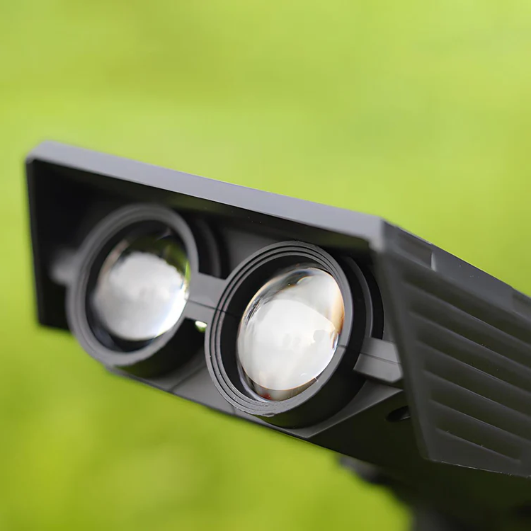 Waterproof Solar LED Multi-Zoom Spotlight with RGB Lighting