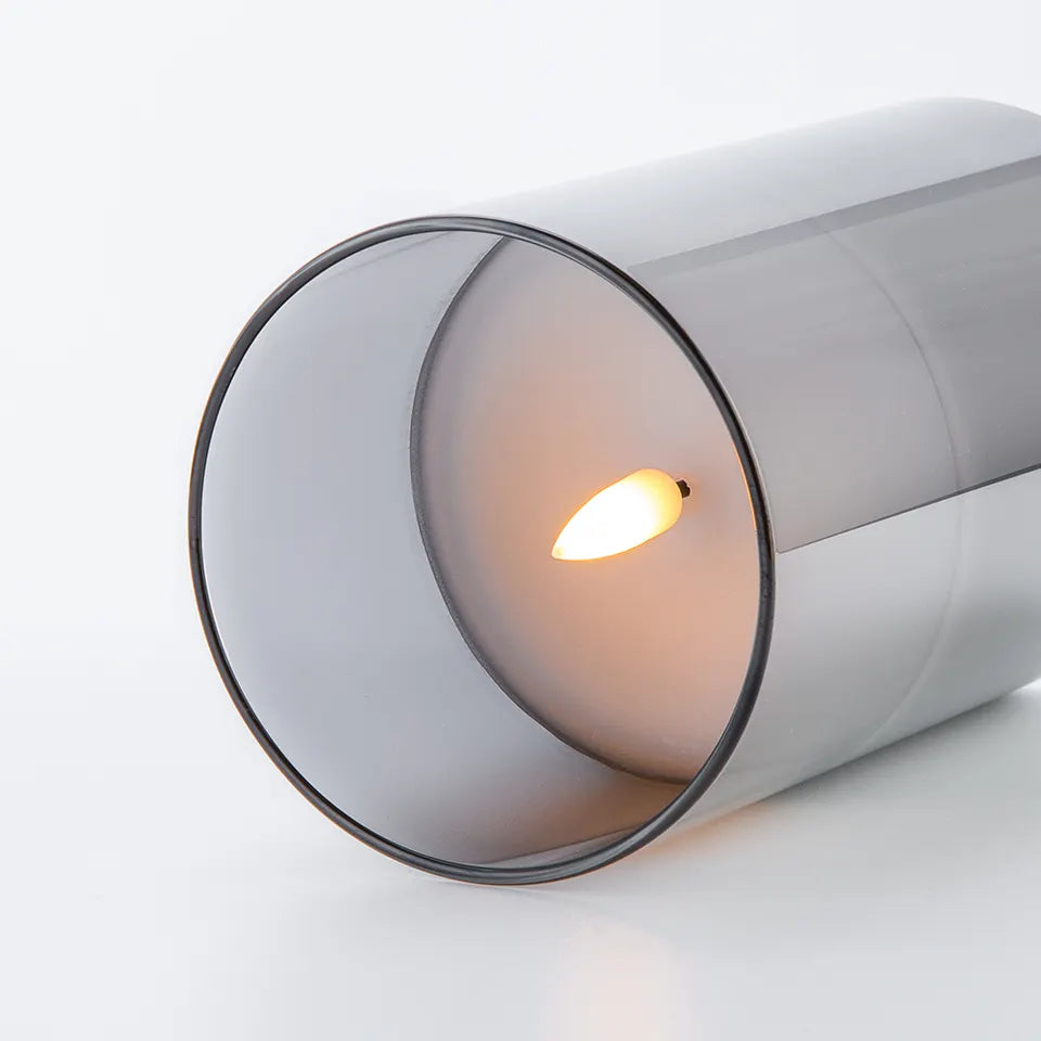 Flameless Glass Candle Light Set with Flickering Flame Effect