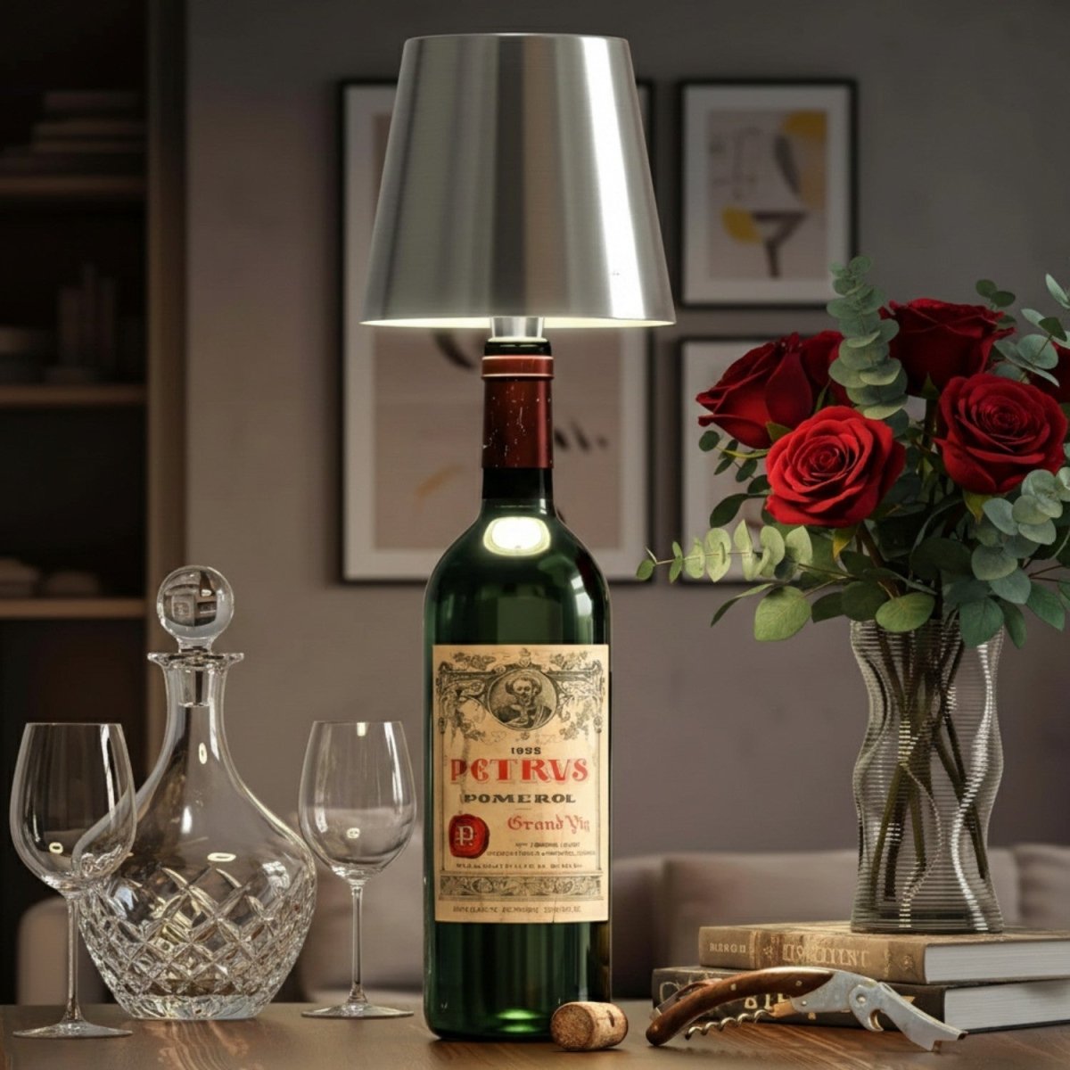 Rechargeable Wireless LED Bottle Lamp
