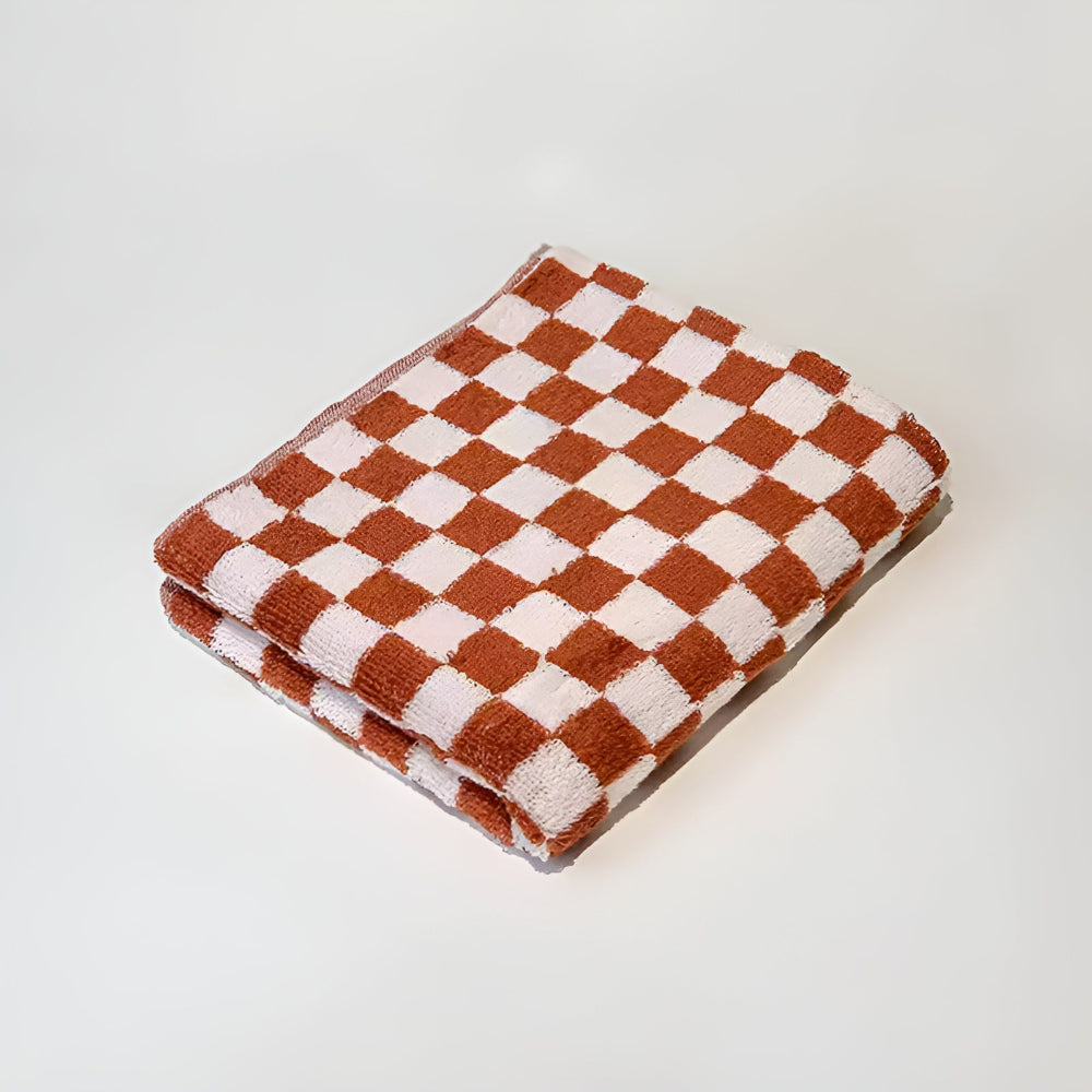 Luxurious Cotton Checkmate Towel 13x30 Inches